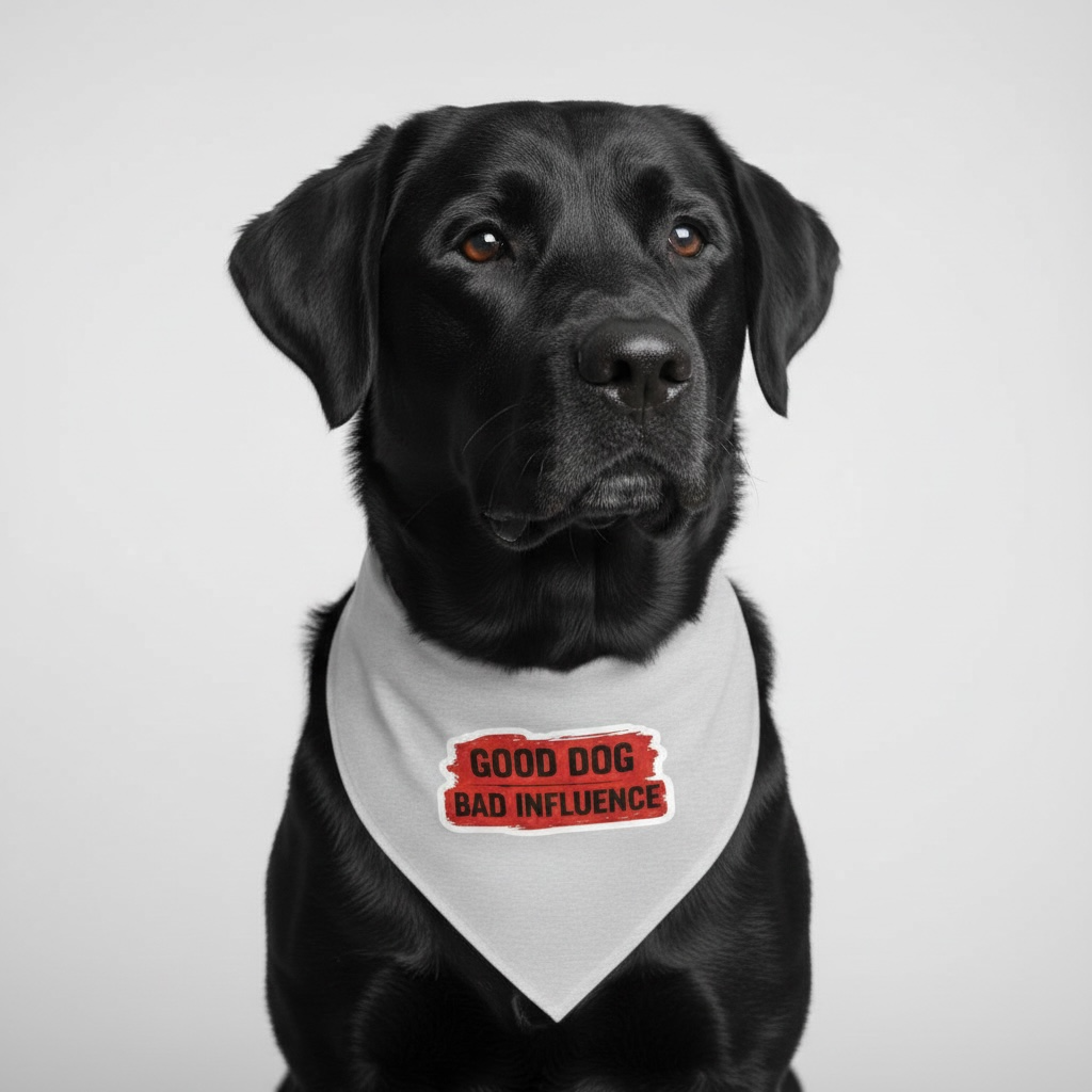 Good Dog. Bad Influence. Bandana