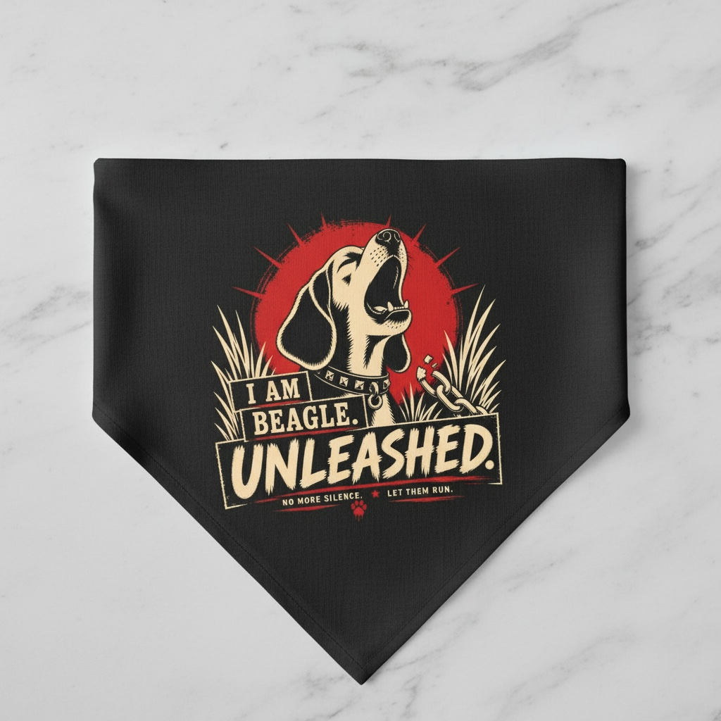 Beagle-"I Am Beagle. Unleashed." - Bandana